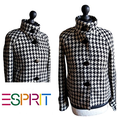 Ladies ESPIRIT Wool Tweed Check fitted  UK 10