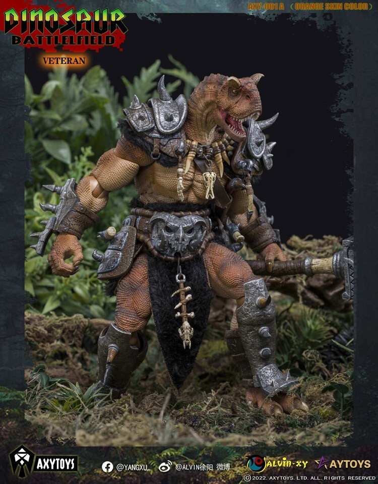 Axytoys 1/12 Dinosaur Battlefield AXY-001A Orange Veteran Action