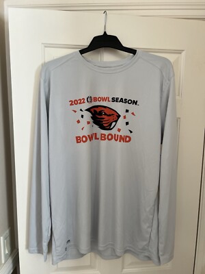 [MEN S XL] Oregon State Beavers 2022 Bowl UPF 50 Long Sleeve Tee, Gray New w Tag