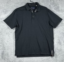 Robert Graham Polo Shirt Men's Size Medium BlackClassic Fit