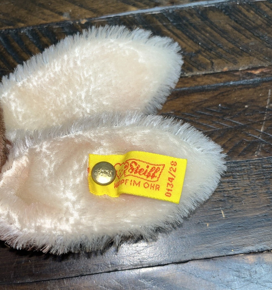 VTG Steiff 0134/28 Niki Easter Bunny Rabbit Replica Mohair Stuffed