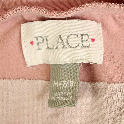 Girls Children's Place Sweater Size M 7/8 Pink Girls Are The Future Full Zip - Picture 8 of 11