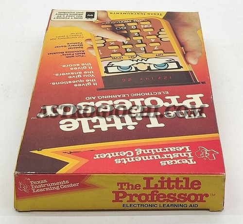 TEXAS INSTRUMENTS LITTLE PROFESSOR GAME ELECTRONIC VINTAGE 1979 NEW IN BOX - Picture 10 of 13