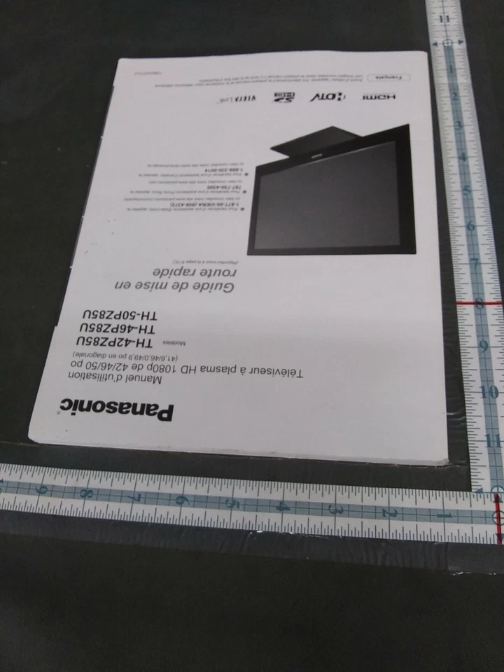 Panasonic TH-42PZ85U TH-46PZ85U TH-50PZ85U MANUAL SOLO GUÍA DE INICIO RÁPIDO Foto 2 de 4