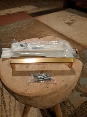 Elements Cabinet Hardware Bar Handle Pull Brushed Brass 7-3/8'' 827-192BG