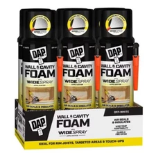 DAP Wall and Cavity Foam with Wide Spray Applicator Aerosol, 20 oz (Case of 6)