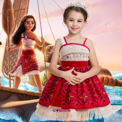 Movie Moana 2 Princess Dress Girl Cosplay Vaiana Kid Single Shoulder Costume | eBay Movie Moana 2 Princess Dress Girl Cosplay Vaiana Kid Single Shoulder Costume | eBay