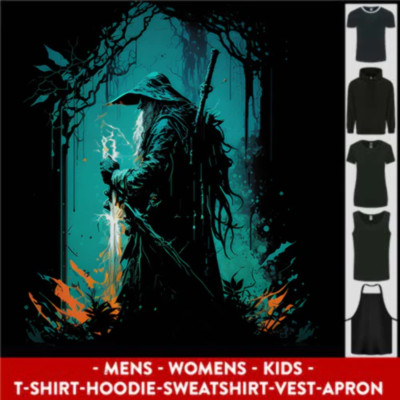 A Wizard in a Fantasy Forest Hexenmeister Herren Damen Kinder Unisex