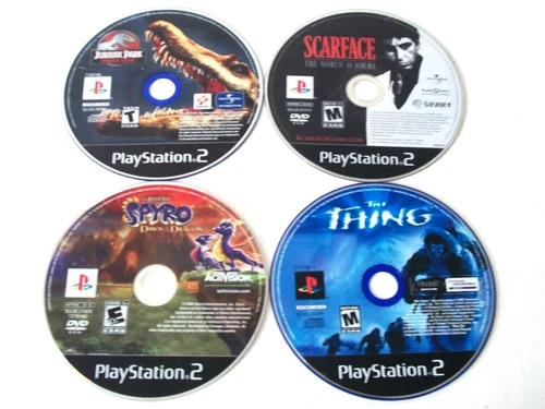 DEFECTIVE PS2 Games Lot NOT WORKING Scarface The Thing Spyro Dawn Jurassic Park