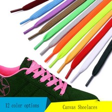 1 Pair 100cm Flat Popular Sports Shoes Laces Casual Canvas Polyester Shoelaces/