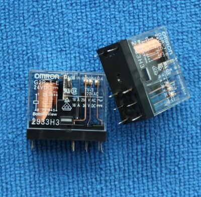 Lot De 5 Relais OMRON G2R-1-E-24VDC - 16A 8 Pins - Neuf Japon - Pour Automatisation