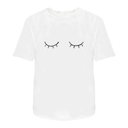 T-shirts en coton hommes/femmes « yeux fermés » (TA026571) - Photo 1/10
