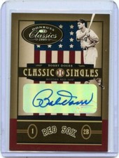 2005 DONRUSS CLASSICS #CS-7 BOBBY DOERR AUTOGRAPH SP #3/5, BOSTON RED SOX, HOF