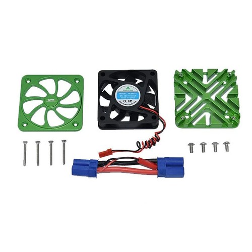 NEW GPM Motor Heatsink w/Cooling Fan GRN 1/5 Kraton/Outcast 8S BLX FREE US SHIP - 第 1/4 張圖片