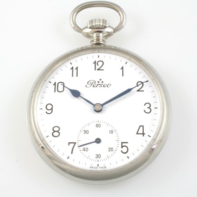 OROLOGIO DA TASCA PERSEO MOVIMENTO MECCANICO A CARICA MANUALE SWISS MADE |  eBay