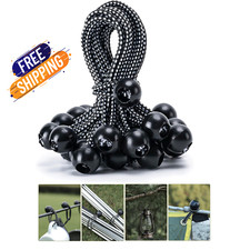 30 Pack 6" Ball Bungee Cords Heavy Duty Tarp Tie Down for Canopy Camping