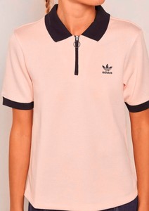 adidas zip polo