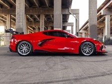 RUEDAS ROHANA RFX17 TITANIO CEPILLADO PARA CORVETTE C8 Z51 STINGRAY 19X8,5 Y 20X12