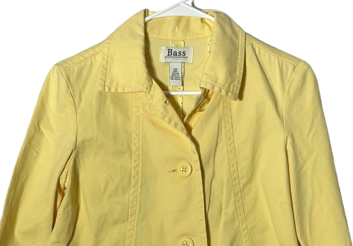 Yellow button shop up jacket
