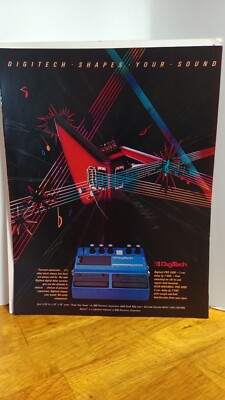 DIGITECH PDS1000 GUITAR EFFECTS  PRINT AD  11 X 8.5   B5
