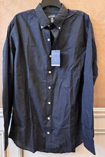 van heusen dress shirt Big  Tall Black Size Large