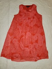 Beautiful Tommy Hilfiger Flowy Red Dress Sz Large Floral/Paisley Comfy