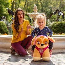 giant paw patrol ride on plush chase