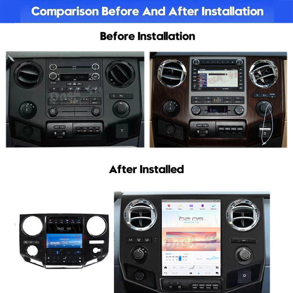 12.1" Android 13.0 Tesla Vertical Screen GPS Radio for Ford F450 F650 2009-2014 Foto 2 de 4