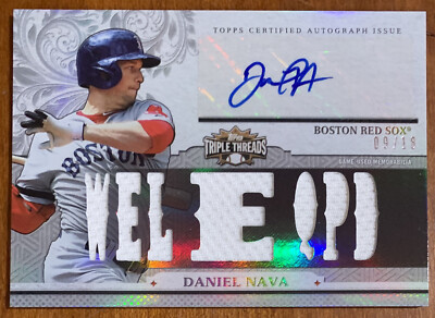 Daniel NAVA 2014 Topps Triple Threads Jersey Relic Auto #TTAR-DN1 9/18 