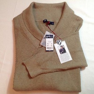 Daniel Cremieux Men Shawl Cotton Silk Sweater Taupe Heather Xl Image Is Loading Daniel Cremieux Men Shawl Cotton Silk Sweater Taupe
