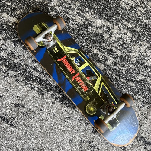 Spielzeugmaschine Skateboarding Johnny Layton Skateboard komplett gebraucht Leichenwagen SELTEN
