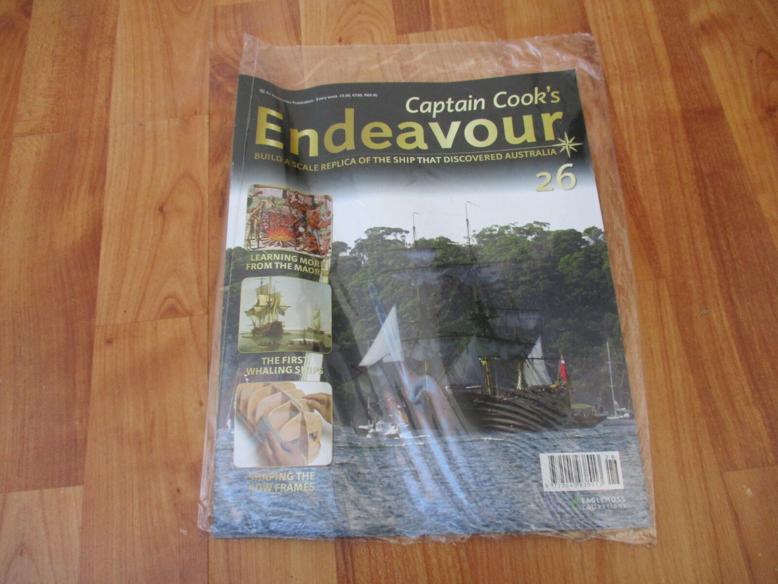 1/48 EAGLEMOSS BUILD CAPTAIN COOK'S ENDEAVOUR MODEL SHIP ISSUE 26 INC PART