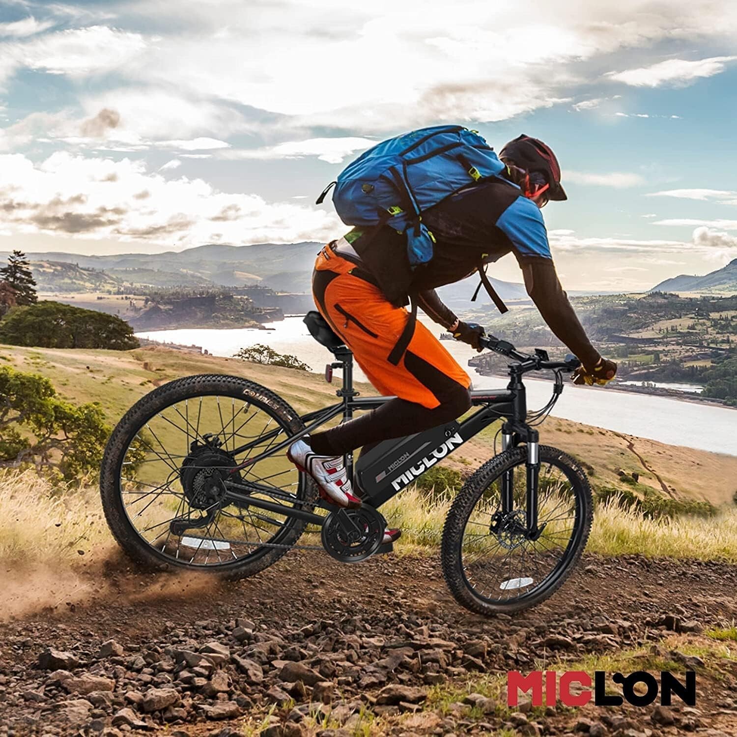 Cybertrack 300 27.5" Electric Bike, 2X Faster Charge, 500W Ebike, 20MPH 48V 10Ah