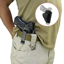 US Concealed Carry IWB Right Hand Gun Holster Tactical Belt Leather Holder Pouch