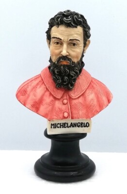 Figur Büste Von Michelangelo Figuren Dekorativ Figur Statuetten Bunt