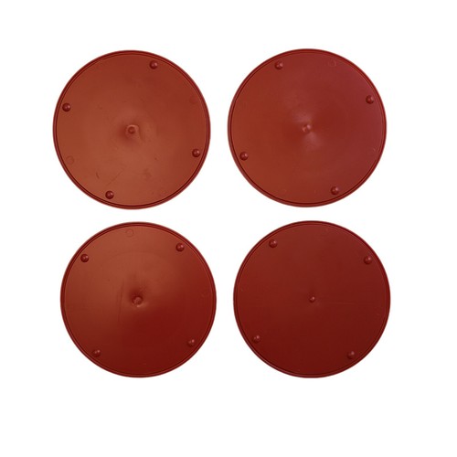 Vintage 1996 Coca Cola Deco Plastic Coasters Checkered Set of 4 Matches Gibson - Picture 2 of 3