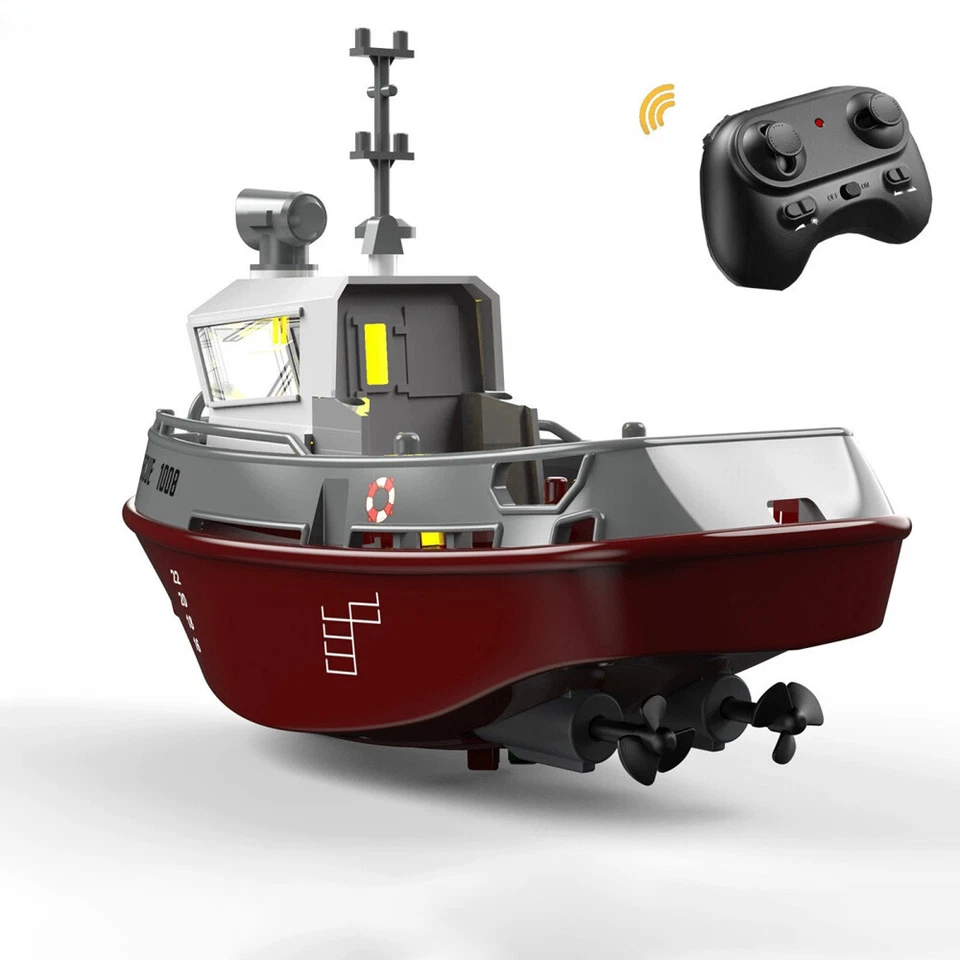 1:32 Ferngesteuertes Boot 8 KM/H RC Boot Dual Motor für Kinder Spielzeug 2.4 GHz - Bild 2 von 4