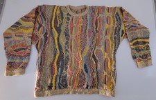 Vtg 90s COOGI Australia Sweater XL  3D Knit Linen Blend  Rare blend