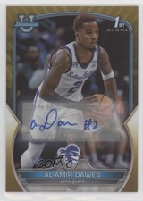 2022-23 Bowman U Chrome Prospect Gold Refractor 42/50 Al-Amir Dawes #63 Auto 5b1