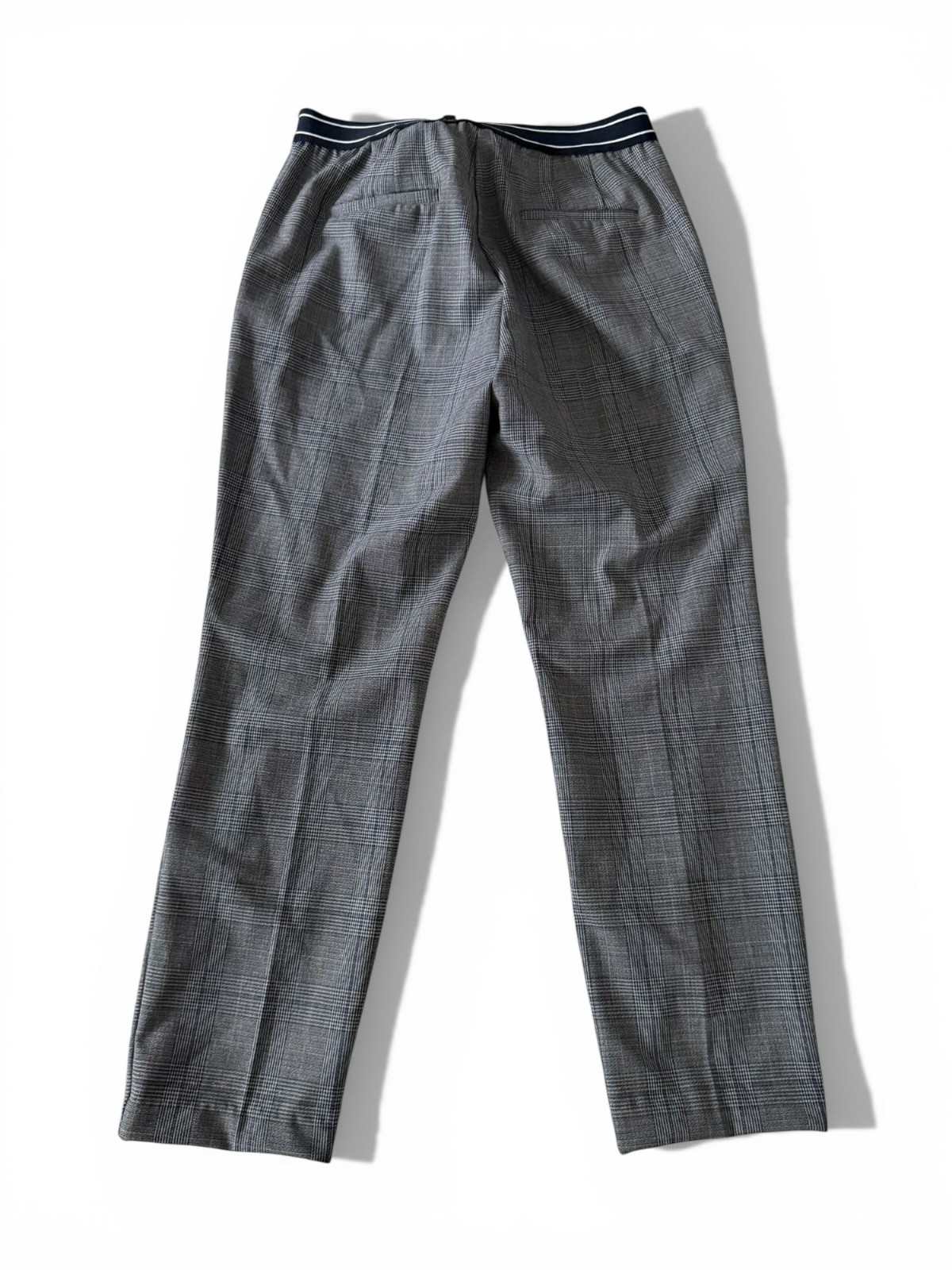 ZARA Women's Gray Plaid Straight Ankle Pants Size XL thumbnail 6