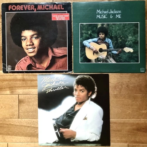 MICHAEL JACKSON : LOT OF 3 : VINYL LP’S