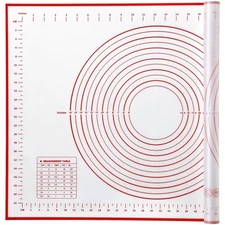 Silicone Pastry Mat Extra Large Non-Slip for Rolling Dough Pie Crust and Baking