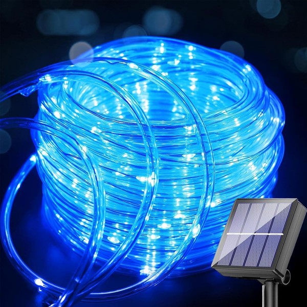 Solar Lichterkette 10M 100Leds Wetterfest 8 Modi FüR Garten Terrasse Hochzeit-image