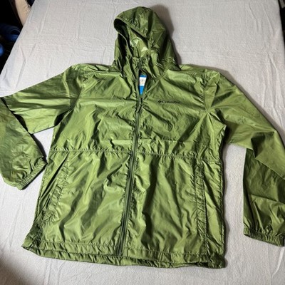 Columbia Center Ridge II Windbreaker XM8606-353 Mens Medium Olive