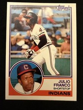 1983 Topps Julio Franco (#34T) MINT FASC Set Break ^GRUMPYBUCK^