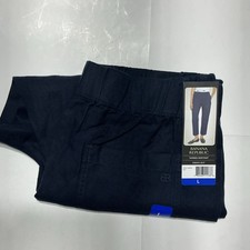 Banana Republic Tapered Cropped Navy Solid Women's Pants 25.5 Inseam