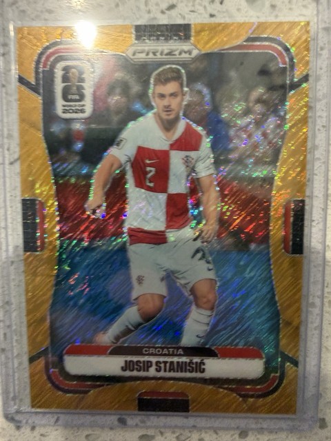 2026 Prizm FIFA World Cup 1st Off Josip Stanišić Croatia #198 Gold Shimmer 3/5