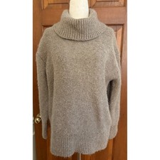 Suéter Banana Republic Mezcla Lana-Alpaca Mujer XS Avena Ultra Suave Cuello Alto