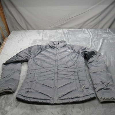 North Face  DOwn Jacket Womens Medium Gray Aconcagua Insulated Puffer 550 Fill