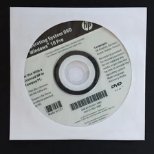 HP Compaq Windows 10 Professional OS 64-Bit Install & Recovery DVD Read Descript